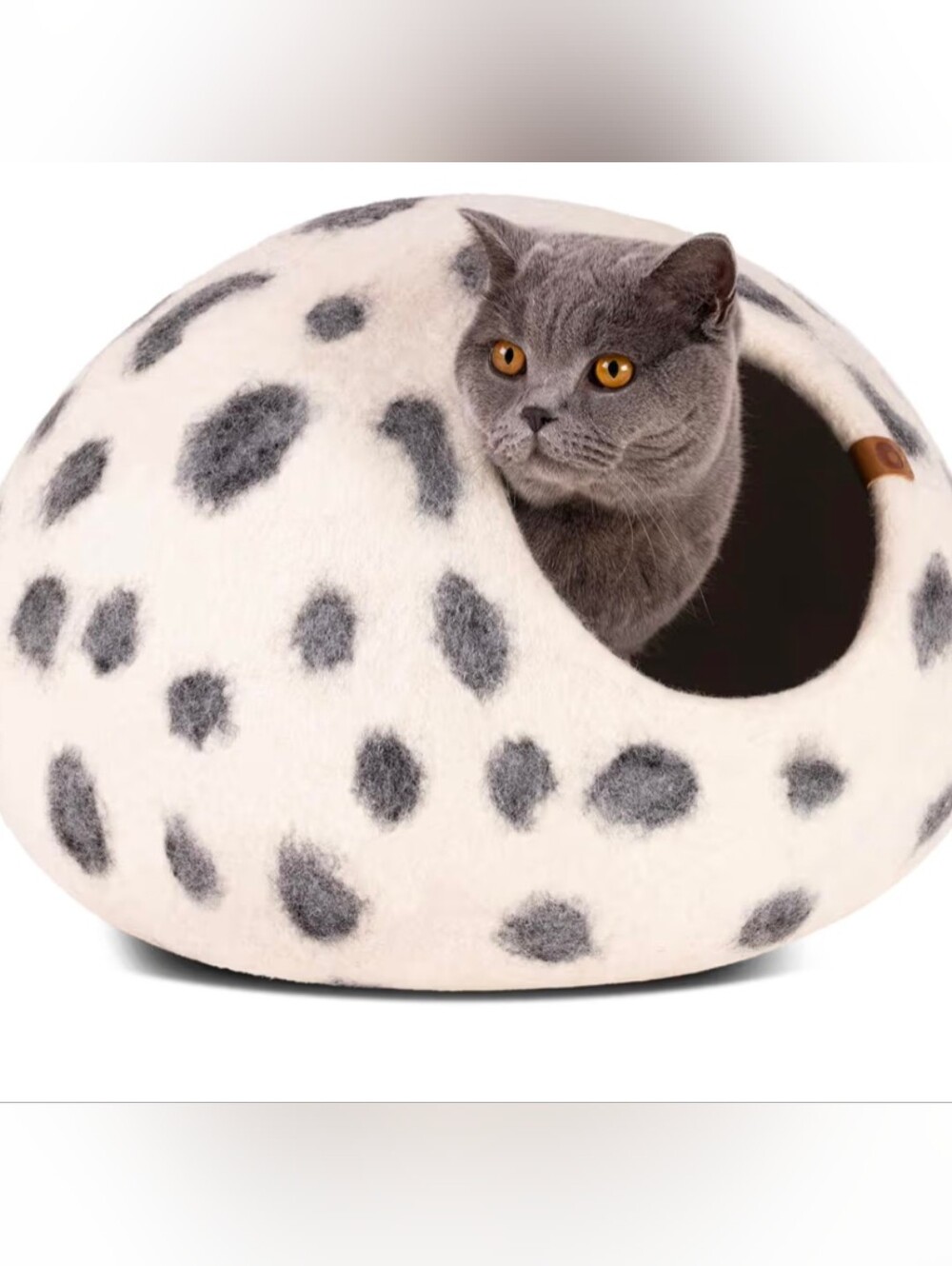 Meowfia Cat Cave Bed Merino Wool Large